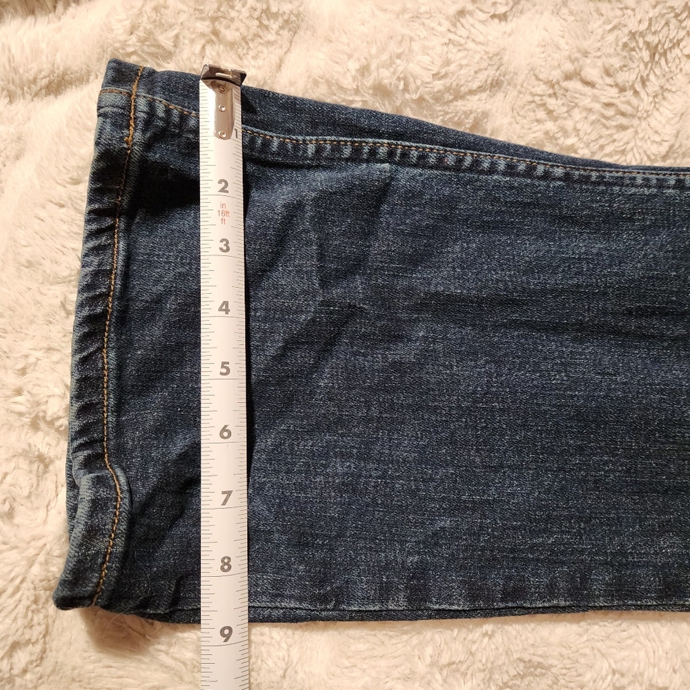 True Craft Mens Sz 32X30 Jeans Bootcut Relaxed Stretch Dark Wash - Picture 7 of 8